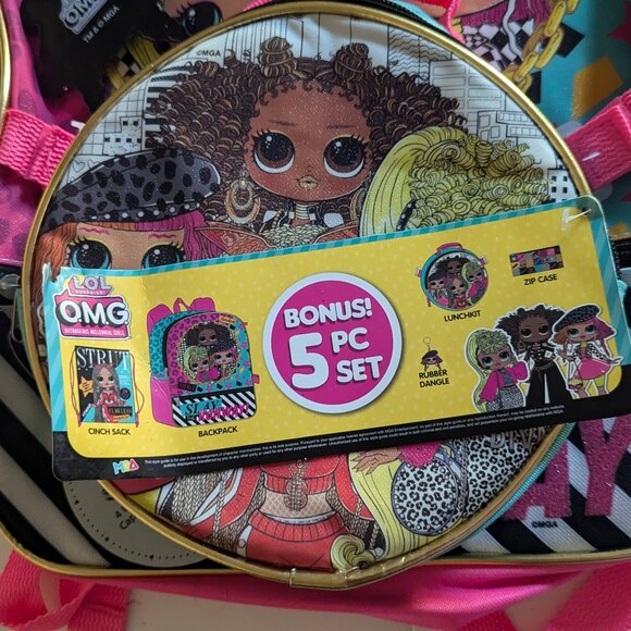 NWT LOL Surprise! Slay the Runway 5p Backpack Set Fashion L.O.L. Dolls Xmas Gift - Picture 5 of 13